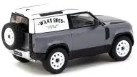 Land Rover Defender 90 Matt Blue Gray Metallic Diecast 1/64 Model - Tarmac Works Global64