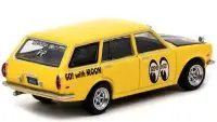 Datsun Bluebird 510 Wagon Mooneyes Yellow Diecast 1/64 Model by Tarmac Works
