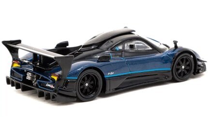 Pagani Zonda Revolucion 1/64 Diecast Model - Blue Metallic & Black by Tarmac Works