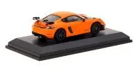 Limited Edition Porsche Cayman GT4 RS 1/64 Diecast Model in Pastel Orange by Minichamps