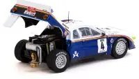 Collectible Lancia 037 #4 Diecast Model - 1985 Rally Costa Brava Third Place by Tarmac Works