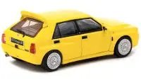 Collectible Lancia Delta HF Integrale Giallo Ginestra 1/64 Diecast by Tarmac Works