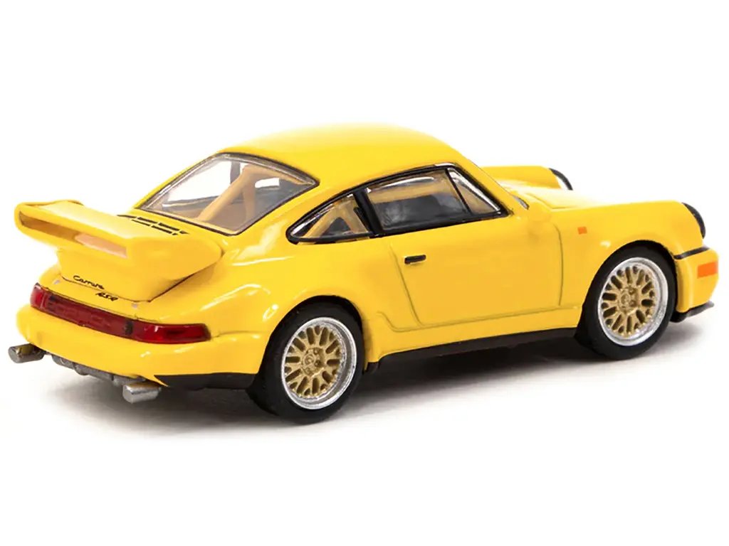 Exclusive Porsche 911 RSR Yellow Collab64 1/64 Diecast Model by Schuco
