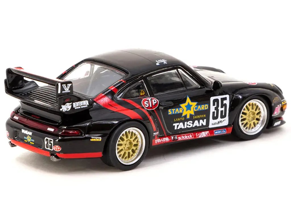 Exclusive Porsche 911 GT2 #35 Taisan Starcard 1/64 Diecast by Schuco – Collab64 Series
