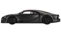 Bugatti Chiron Super Sport 300 1/18 Model Car - Matt Black with Orange Stripes, World Record 304.773 mph by Top Speed