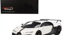 Exclusive Bugatti Chiron Pur Sport 1/18 Model Car - White & Black by Top Speed
