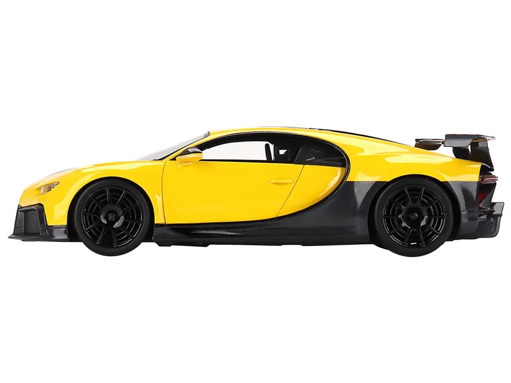 Exclusive Bugatti Chiron Pur Sport 1/18 Model Car in Yellow & Black by Top Speed