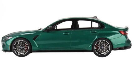 Stunning BMW M3 Competition G80 Isle of Man Green 1/18 Model by Top Speed