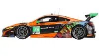 Acura NSX GT3 EVO #76 Farnbacher-Kingsley 1/18 Model Car - 2021 IMSA Compass Racing by Top Speed
