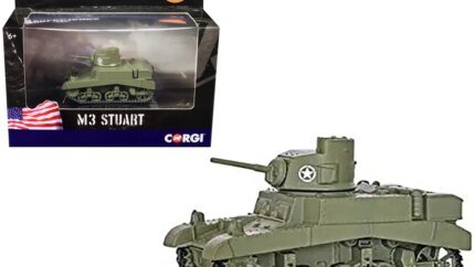 Authentic M3 Stuart Light Tank Diecast Model - Corgi's World of Tanks Collectible