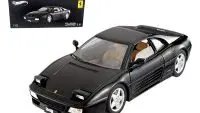Exclusive Ferrari 348 TS Elite Edition Black 1/18 by Hot Wheels - Limited Edition Collectible