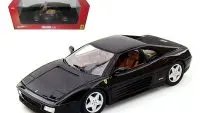 Ferrari 348 TB Black 1/18 Diecast Model by Hot Wheels - Premium Collectible Car