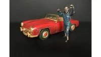 Zombie Mechanic Figurine II for 1/24 Scale Models by American Diorama - Perfect for Diorama Enthusiasts