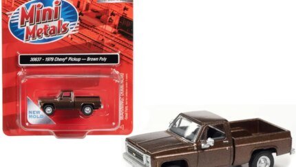 1979 Chevrolet Fleetside Pickup Truck 1/87 Scale Model - Brown Metallic by Classic Metal Works