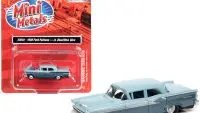1959 Ford Fairlane Wedgewood & Surf Blue 1/87 Scale Model Car - Classic Metal Works