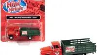 1957 Chevrolet Stakebed Truck Red Texaco 1/87 Scale Model by Classic Metal Works