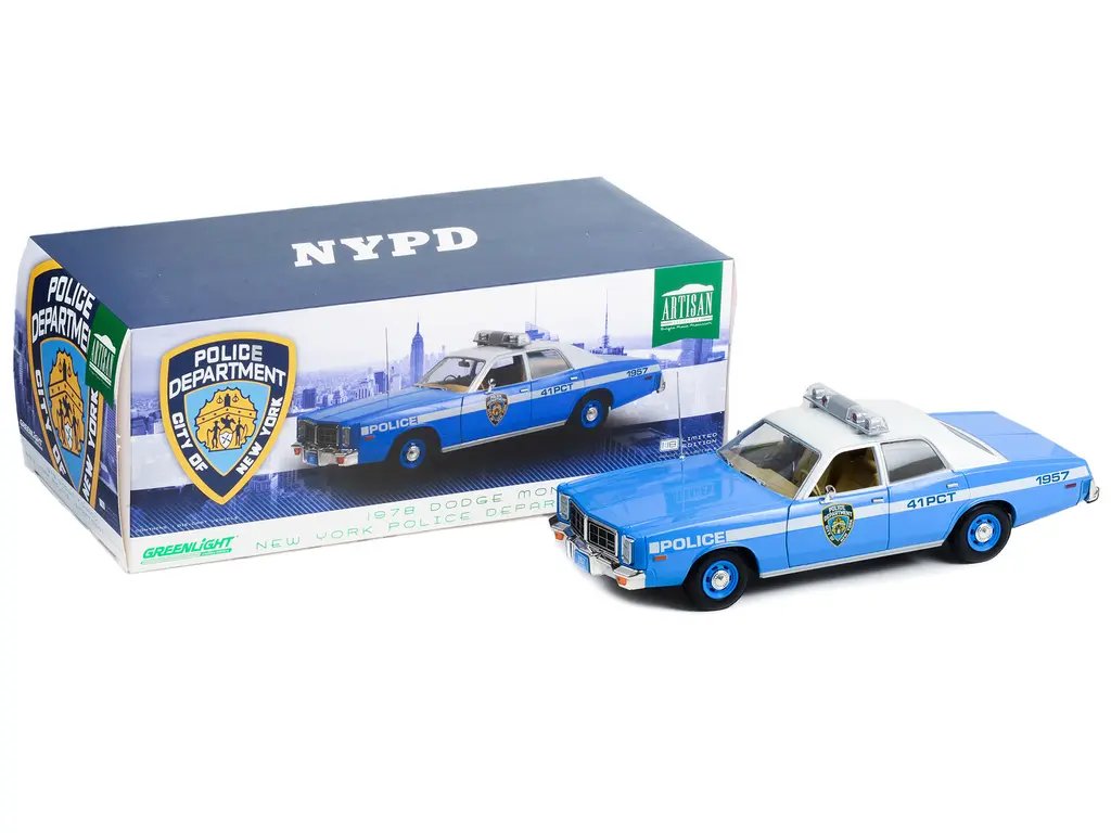 1978 Dodge Monaco NYPD Diecast Model – 1/18 Artisan Collection by Greenlight