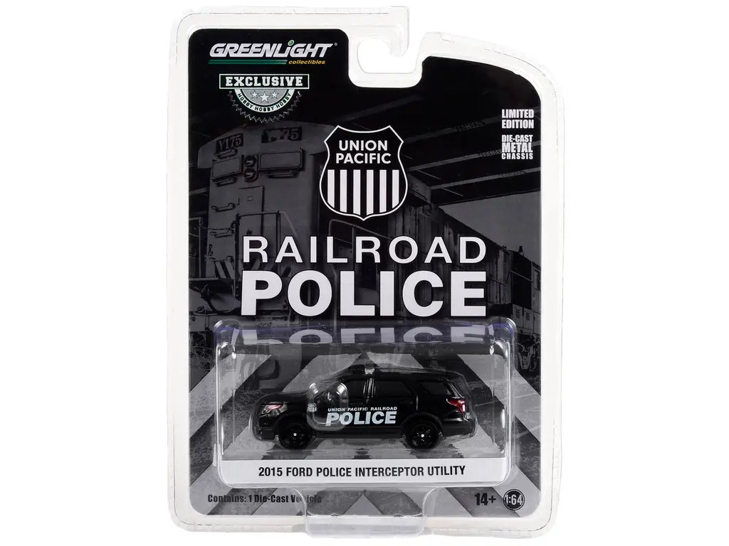 2015 Ford Police Interceptor Utility Diecast – Union Pacific Railroad Exclusive 1/64 by Greenlight