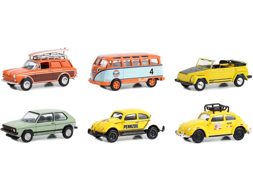 Club Vee V-Dub Series 16: Set of 6 Greenlight 1/64 Diecast Model Cars