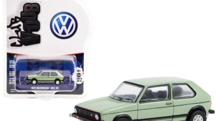 1979 Volkswagen Golf GTI Inari Silver Green 1/64 Diecast Model by Greenlight - Club Vee V-Dub Series 16