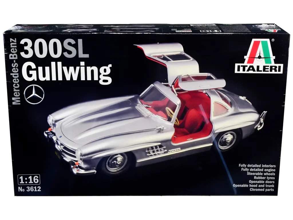 Build Your Dream: Italeri Mercedes-Benz 300 SL Gullwing 1/16 Scale Model Kit