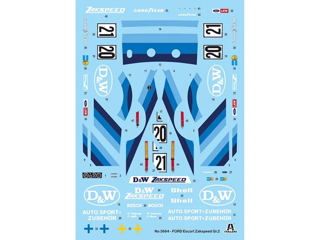 Diecast Model Cars wholesale toys dropshipper drop shipping Skill 2 Model Kit Ford Escort Zakspeed Gr 2 Brands Hatch 500 km 1979 1/24 Scale Italeri 3664 drop shipping wholesale drop ship drop shipper dropship dropshipping toys dropshipper diecast dro Build the Iconic 1979 Ford Escort Zakspeed Gr.2 Model Kit - 1/24 Scale by Italeri