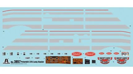 Build Your Dream: Italeri Peterbilt 378 Long Hauler Truck Model Kit 1/24 Scale