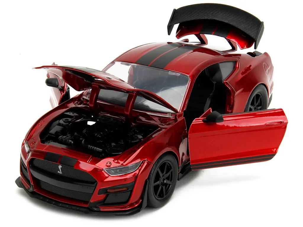 2020 Ford Mustang Shelby GT500 Candy Red Diecast Model - Bigtime Muscle 1/24 by Jada 2 2020 Ford Mustang Shelby GT500 Candy Red Diecast Model - Bigtime Muscle 1/24 by Jada - Image 2