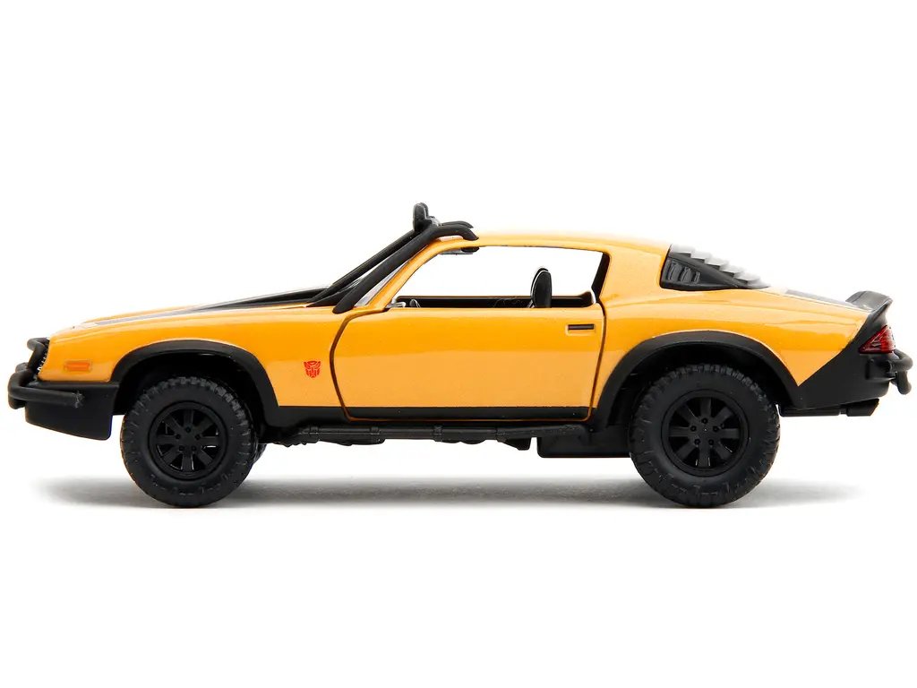1977 Chevrolet Camaro Off-Road Yellow Metallic Diecast – Transformers: Rise of the Beasts Collectible by Jada