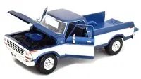 1979 Ford F-150 Ranger Special Edition 1/18 Diecast Model by Maisto - Blue Metallic & Cream