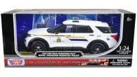 2022 Ford Police Interceptor Utility RCMP White 1/24 Diecast Model Car by Motormax
