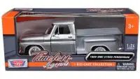 1966 GMC C1000 Fenderside Pickup Truck Diecast Model - Silver Metallic, 1/24 Scale by Motormax