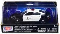 2011 Dodge Charger Pursuit LAPD 1/43 Diecast Model Car by Motormax - Black & White Collectible