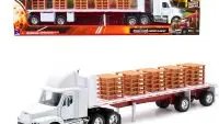 Freightliner Century Class S/T Flatbed Truck Diecast Model 1/32 - Long Haul Trucker Series by New Ray