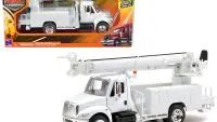 International 4200 Digger Service Truck Diecast Model 1/43 by New Ray - Long Haul Trucker Series
