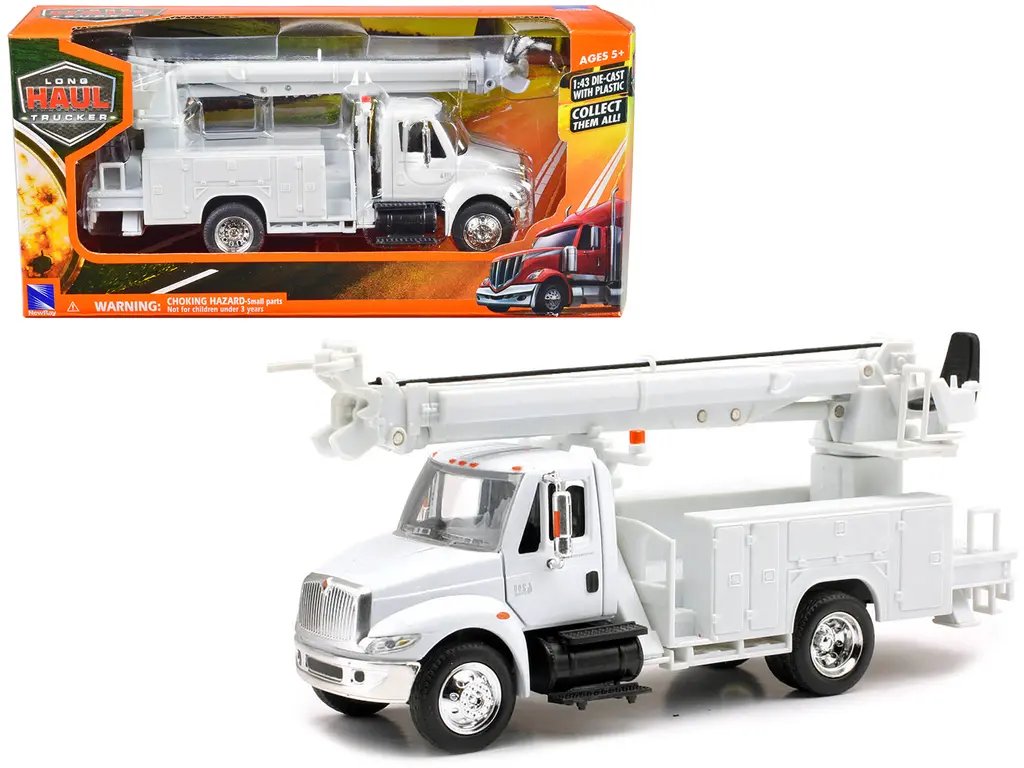 International 4200 Digger Service Truck Diecast Model 1/43 by New Ray – Long Haul Trucker Series