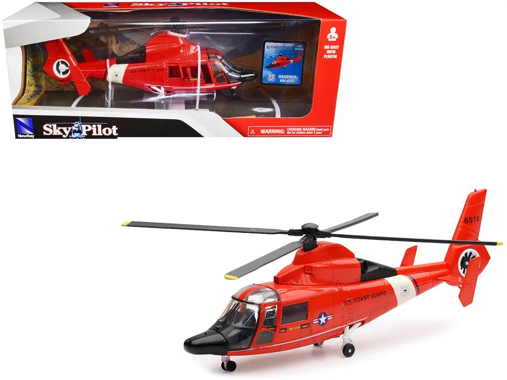 Buy Eurocopter Dauphin HH-65C US Coast Guard Diecast Model 1/48 by New Ray