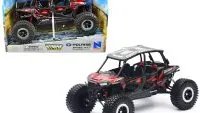 Polaris RZR XP 4 Turbo EPS Sport UTV 1/18 Diecast Model - Red Metallic Xtreme Off-Road Series by New Ray
