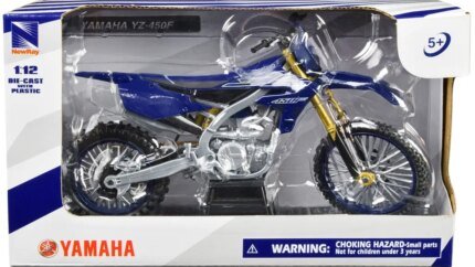 Yamaha YZ-450F Blue 1/12 Diecast Model by New Ray - Perfect Collectible for Motorcycle Enthusiasts