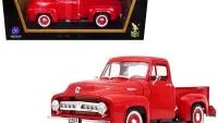 1953 Ford F-100 Red Diecast Model 1/18 by Road Signature - Classic Pickup Truck Collectible