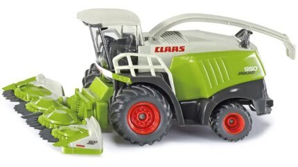 Claas 950 Jaguar Forage Harvester 1/50 Diecast Model by Siku - Green & Gray Collectible
